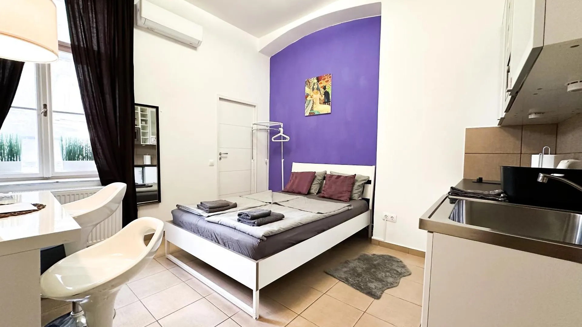아파트 Stylish & Cozy Central Studio - Purple Room 부다페스트